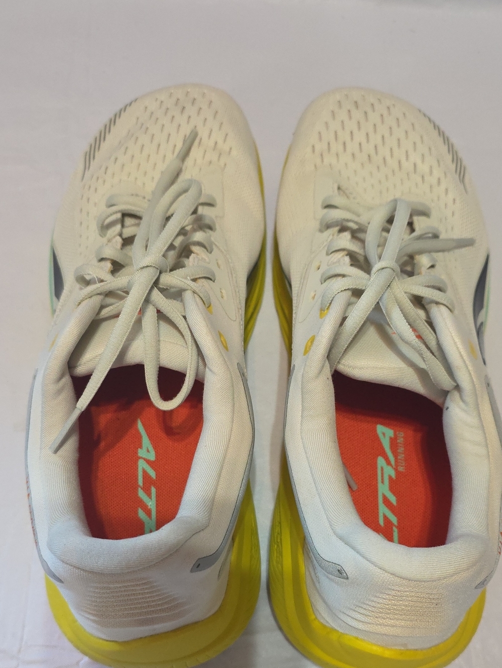Altra Men's Via Olympus Zero Drop Running Shoes AL0A82BW270 White Yellow 11 - Picture 7 of 12